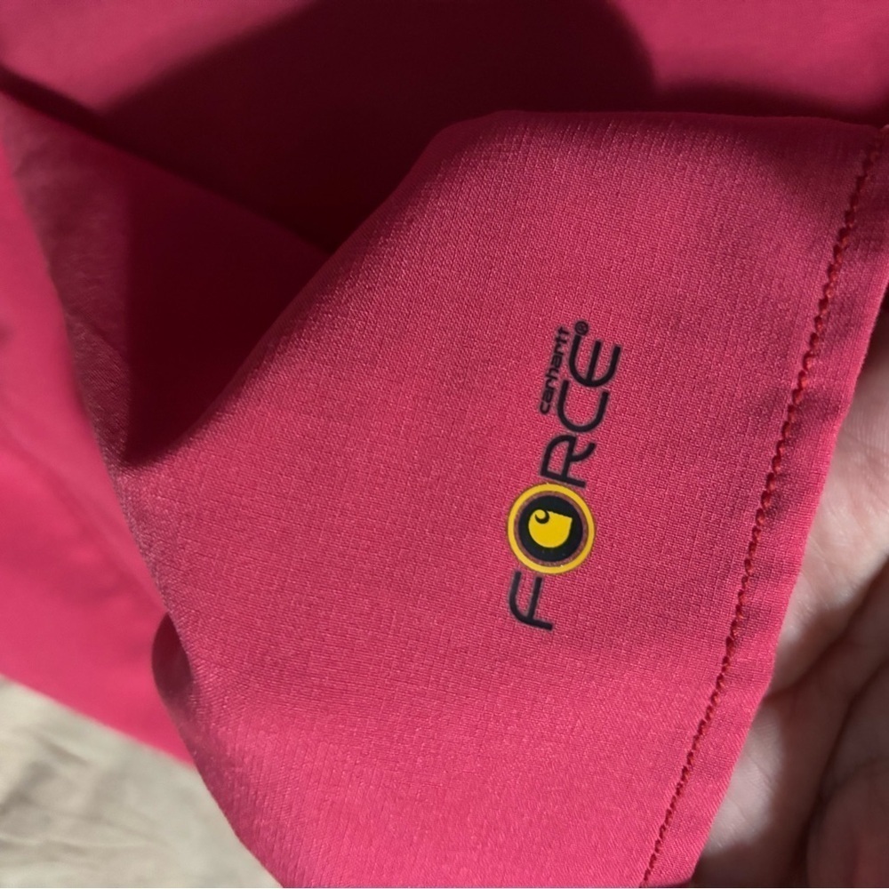 🛍Bundle sale🛍Carhartt Pink scrub top Short Sleeve large - Picture 8 of 12
